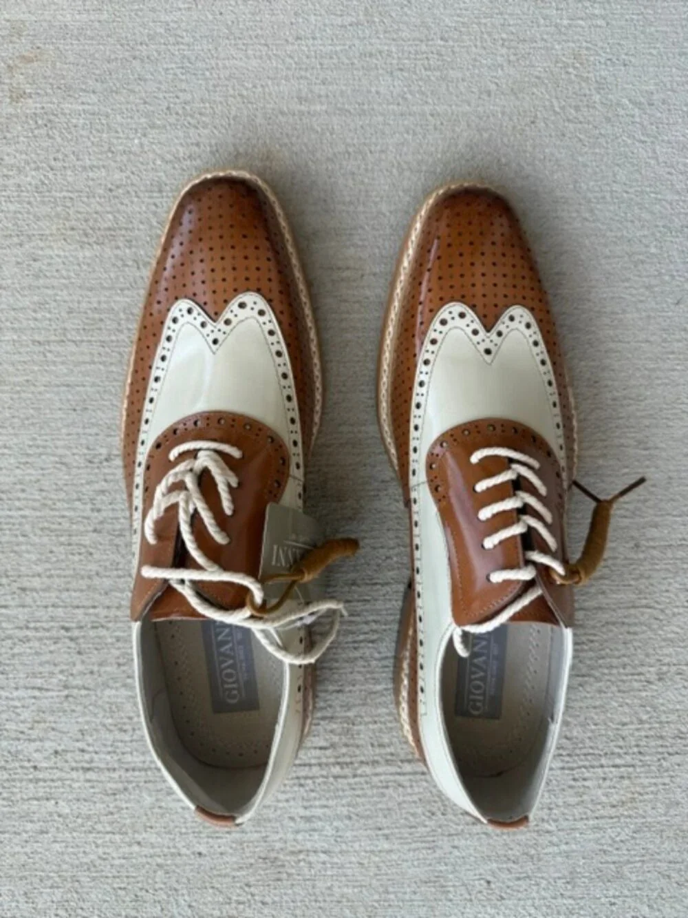 giovanni rio wingtip shoes new in box